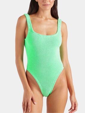 Hunza G Square Neck One Piece Swimsuit